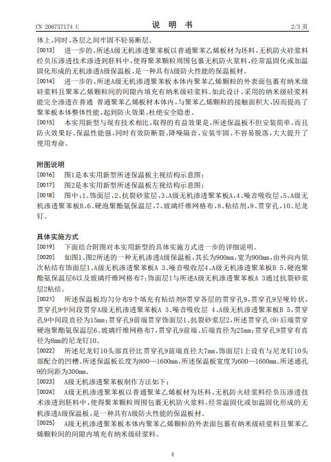山東漢來(lái)無(wú)機(jī)滲透A級(jí)保溫板專利產(chǎn)品